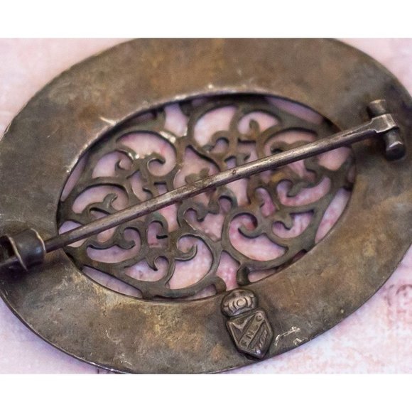 Vintage Intricate Fantasy Brooch in Sterling Silver | H30 - Picture 3 of 4